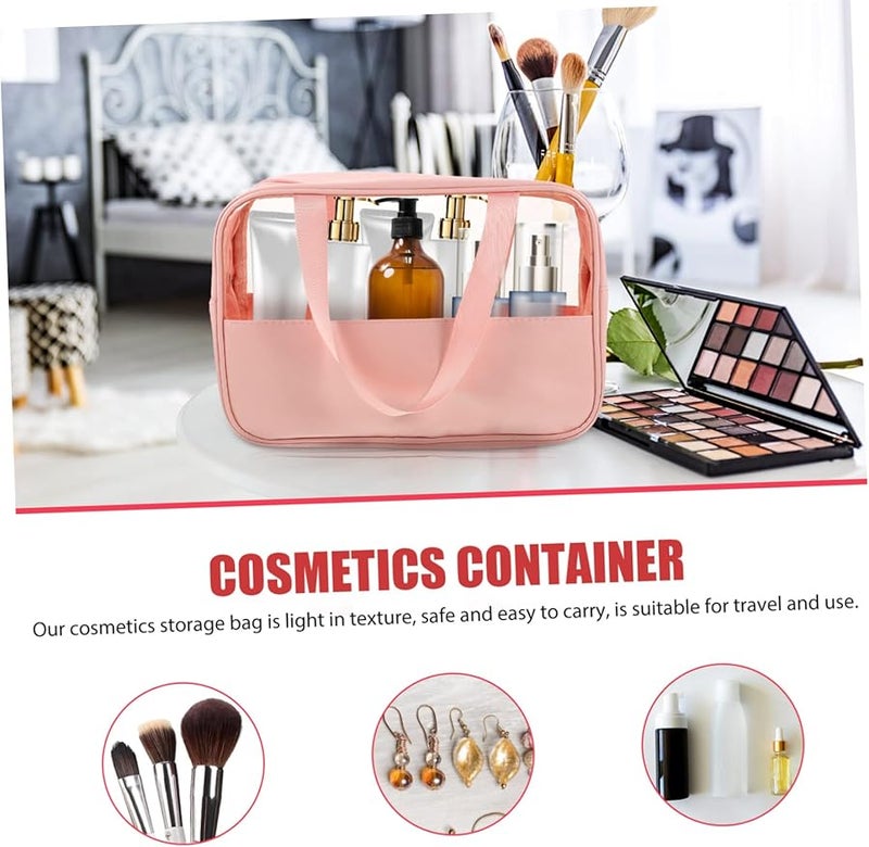 حقيبة مستحضرات تجميل سفر كبيرة السعة منظف ماكياج بتصميم مدمج خفيف الوزن - Image 4